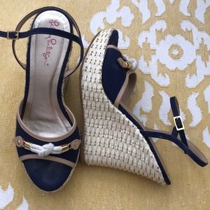Lily Pulitzer Just A Little Naughty Wedge-7.5